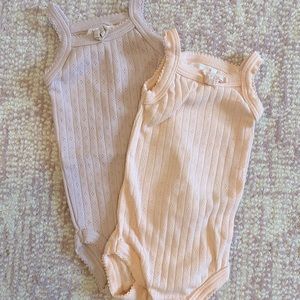 Pair of Jamie Kay Pointelle Onesies